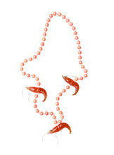 Boiled Shrimp Trio on a Peach Pink and Pearl Specialty Beads