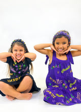 Toddler Mardi Explosion Short Sleeve French Terry Pullover – Black