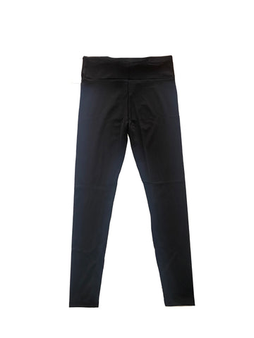 Leggings de talle alto para adultos - Negro liso