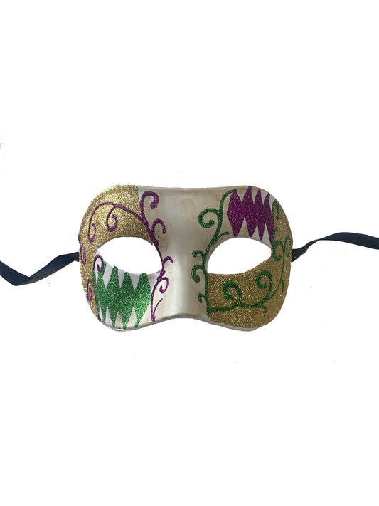 Masques Œillets Arlequin et Volutes