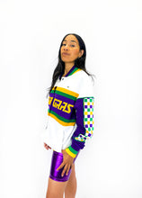 Adult Unisex Mardi Gras French Terry Racing Jacket