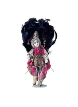 Small Jester Doll with Detachable Feathers