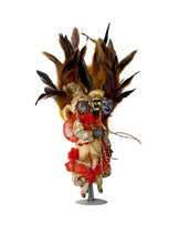 Small Jester Doll with Detachable Feathers