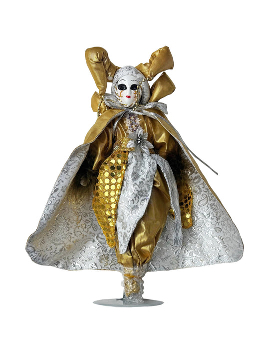 Opera Face Doll with Headpiece and Cape