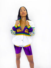 Adult Unisex Mardi Gras French Terry Racing Jacket