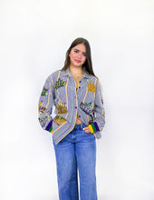 Adult Pinstripe Sequin Shirt