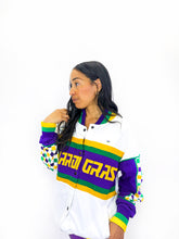 Adult Unisex Mardi Gras French Terry Racing Jacket
