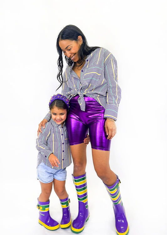 Unisex Striped Rain Boots - Toddler