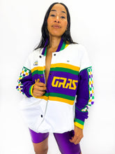 Adult Unisex Mardi Gras French Terry Racing Jacket