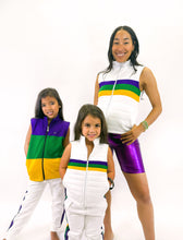 Toddler White Chest Stripe Quilted Vest