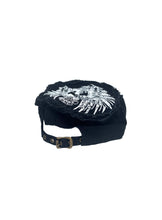 White Cap with a Sequined Hamsa Symbol