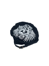 White Cap with a Sequined Hamsa Symbol