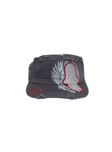 White Cap with a Sequined Hamsa Symbol