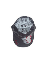 White Cap with a Sequined Hamsa Symbol