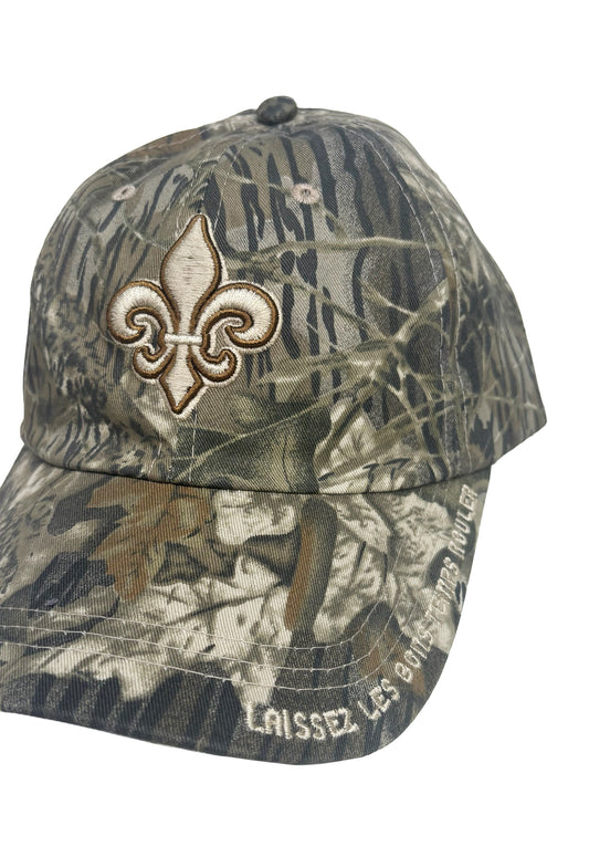 Casquette adulte brodée Fleur de Lys - Disponible en noir ou vert