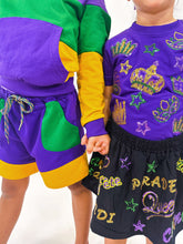 Youth Unisex Color Block Rugby Shorts