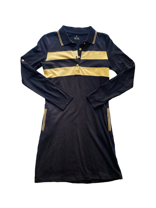 Black and Gold Adult Chest Stripe Dress