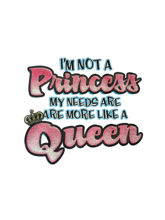 Je ne suis pas une princesse, je suis une reine T-shirt enfant à manches courtes