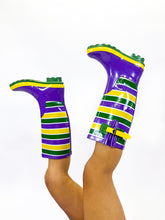 Unisex Striped Rain Boots - Adult