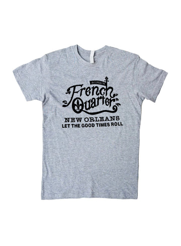 French Quarter Let The Good Times Roll New Orleans T-Shirt (Black)