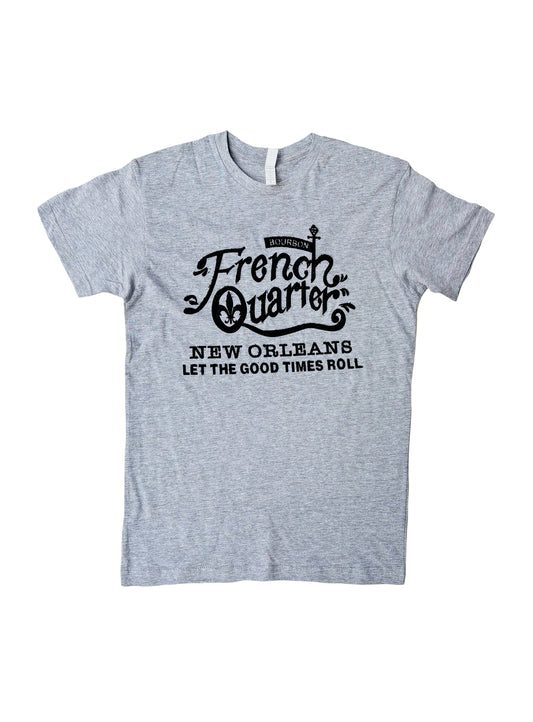 French Quarter Let The Good Times Roll New Orleans T-Shirt (Black)