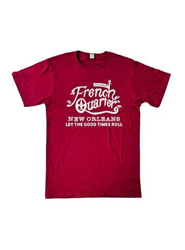 French Quarter Let The Good Times Roll New Orleans T-Shirt (White)