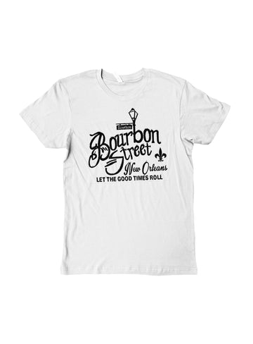 Bourbon Street Let The Good Times Roll New Orleans T-Shirt (Black)