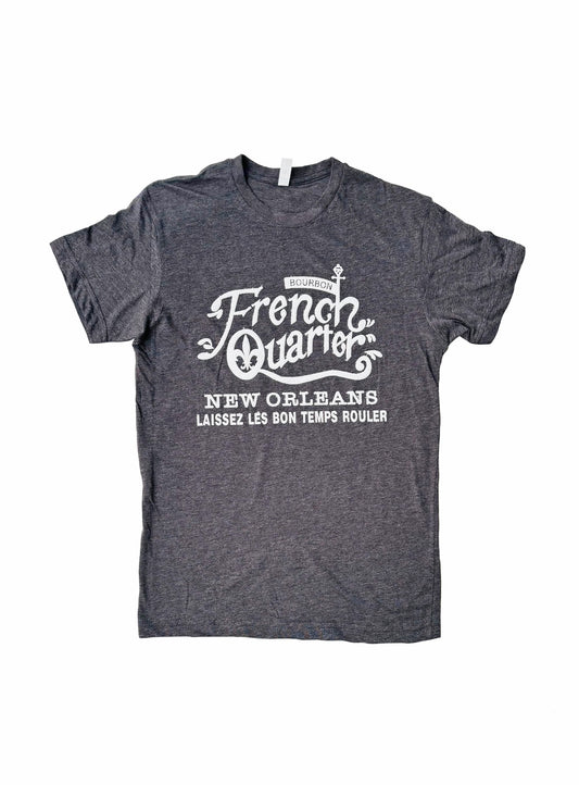 French Quarter Laissez Les Bon Temps New Orleans T-Shirt (White)