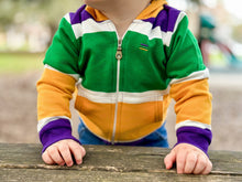 Thick Stripe Rugby Toddler Zip Up Hoodie