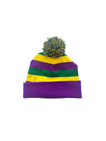 Bonnet pour enfant avec pompon - Rugby