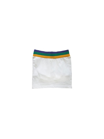 Jupe-short droite pour jeune - Blanc