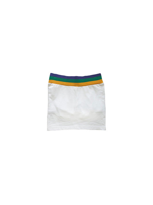 Jupe-short droite pour jeune - Blanc