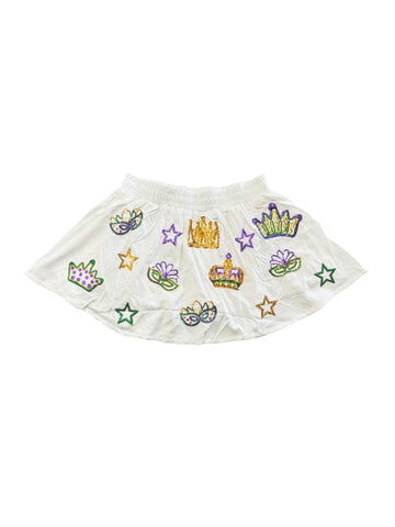 Jupe-short Youth Crown - Blanc