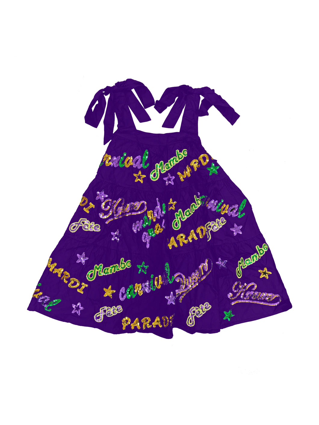 Youth Mardi Explosion Viscose Dress - Purple