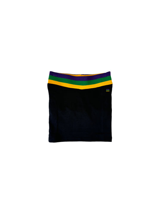 Jupe-short droite pour jeune - Noir