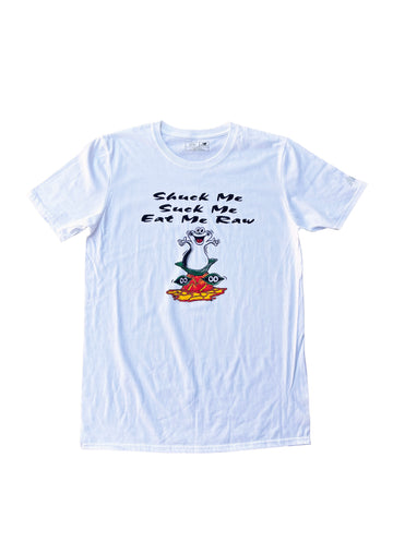 T-shirt Huitre de Dessin Animé « Shuck Me »