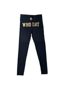 High Waisted Back It Up Who Dat Leggings