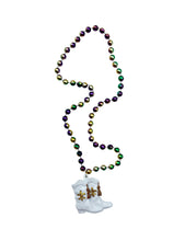 Marching Boots on Purple, Green, Gold Specialty Bead
