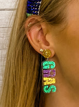 Acrylic MARDI GRAS Earrings