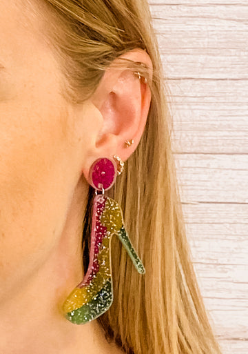 Acrylic High Heel Earrings