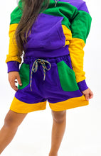 Youth Unisex Color Block Rugby Shorts