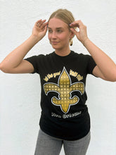 Checkered Fleur de Lis T-shirt