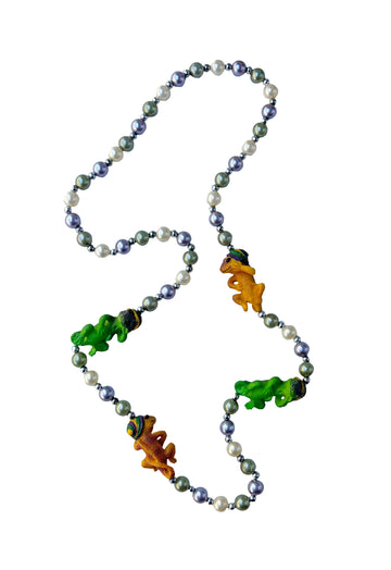 Mardi Gras Lizard Multi Medallion Specialty Bead