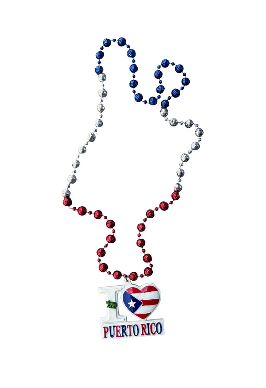 I Love Puerto Rico Bead