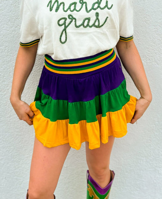 Color Block Adult Skort