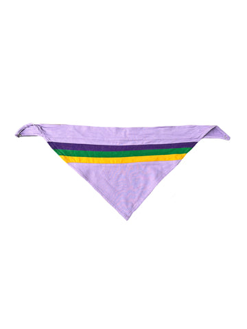 Pañuelo Bandana a Rayas Vintage Lavanda