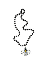 Bourbon Street Lamp Fleur de Lis on Black Specialty Bead