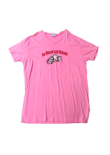 Chemise de nuit "Trop bénie pour être stressée"