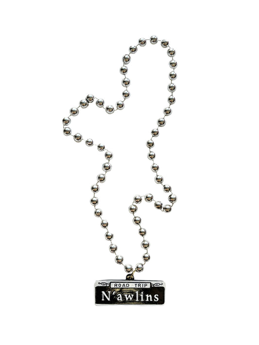 N'awlins Road Trip Medallion on Silver Specialty Bead