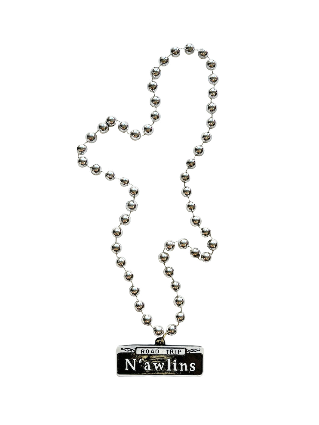 N'awlins Road Trip Medallion on Silver Specialty Bead